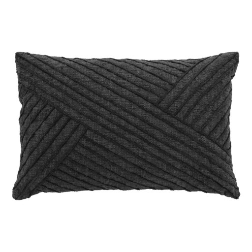 Pernă din bumac Södahl Diagonal, 40 x 60 cm, gri închis