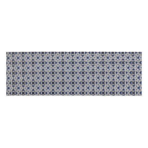 Covoraș de baie alb/albastru din plastic 65x200 cm Murcia – Wenko
