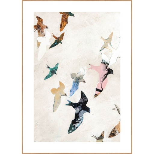 Tablou 30x40 cm Abstract Birds – Malerifabrikken