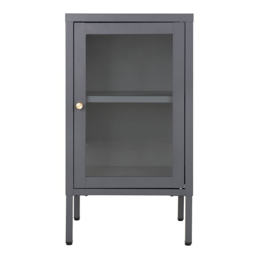 Vitrină gri din metal 38x70 cm Dalby – House Nordic