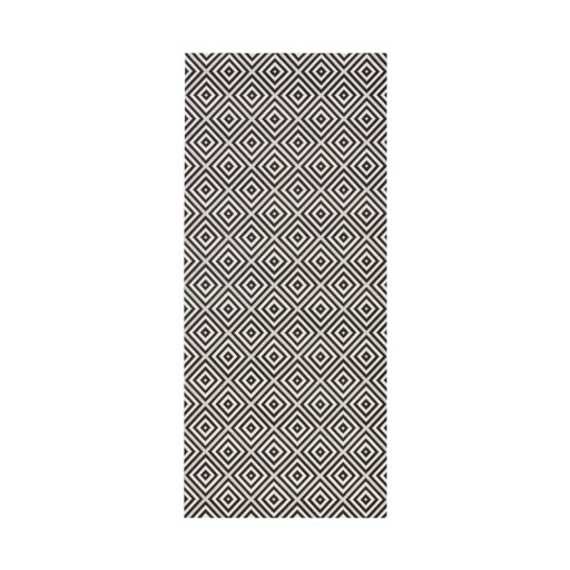 Covor de exterior NORTHRUGS Karo 80 x 120 cm, negru-alb
