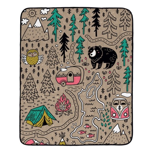 Pătură din microfibră pentru picnic 145x180 cm Camping – Butter Kings