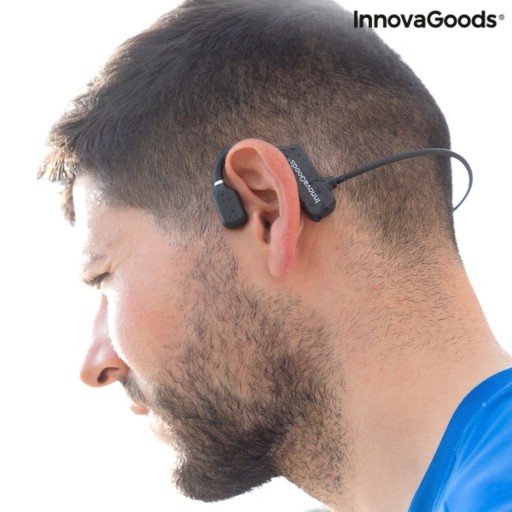 Casti sport cu suport pentru ureche, Freear InnovaGoods, Bluetooth, USB
