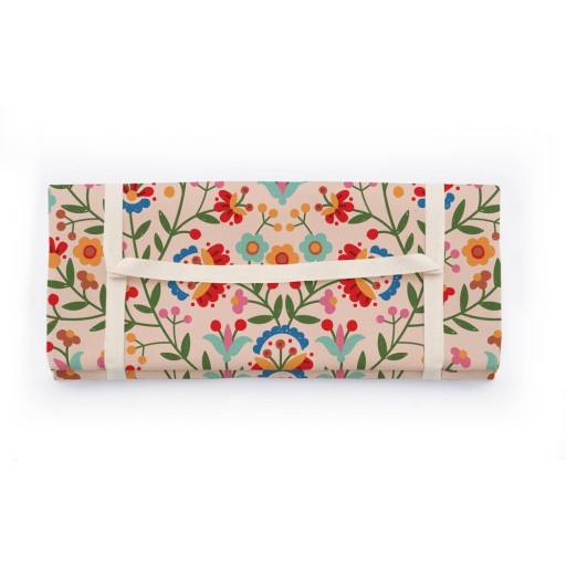 Pătură pentru picnic 140x170 cm Mexican Flowers – Folkifreckles