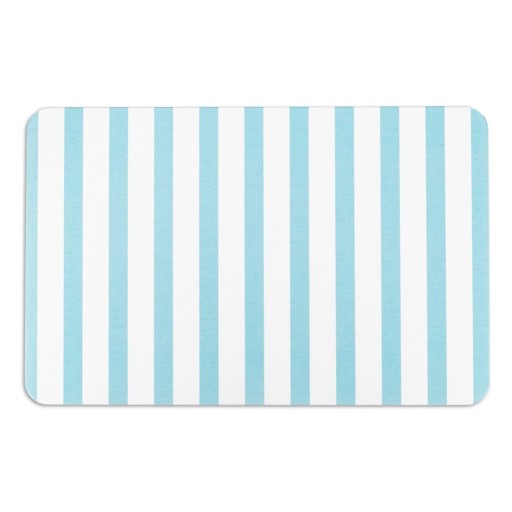 Covoraș de baie alb/albastru deschis 39x60 cm Stripe – Artsy Doormats