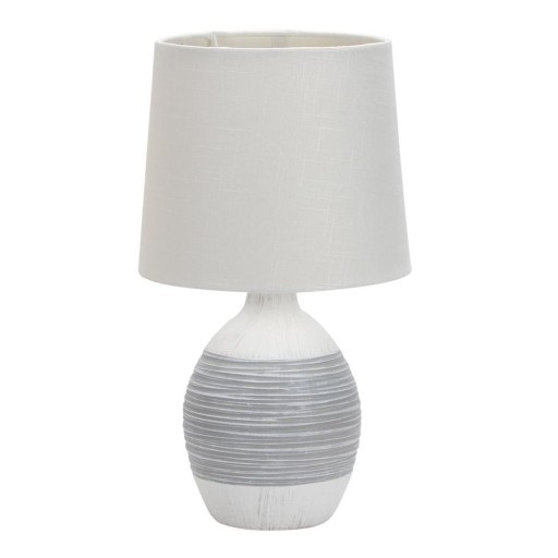 Veioză gri deschis cu abajur textil (înălțime 35 cm) Ambon – Candellux Lighting