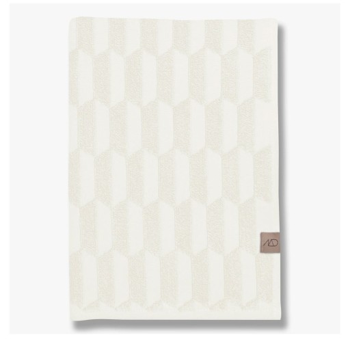Prosop crem din bumbac 50x95 cm Geo – Mette Ditmer Denmark