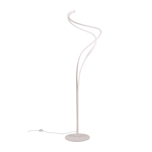 Lampadar alb LED cu abajur din metal (înălțime 160 cm) Nala – Trio Select