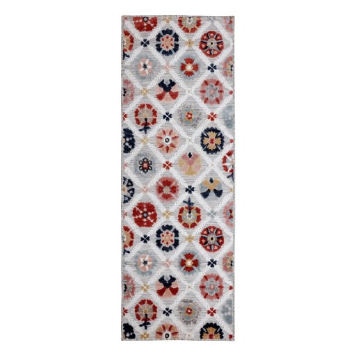 Covor de exterior gri tip traversă 230x80 cm Flora - Flair Rugs