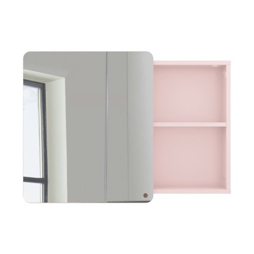 Dulap de baie roz suspendat/cu oglindă 80x58 cm Color Bath – Tom Tailor
