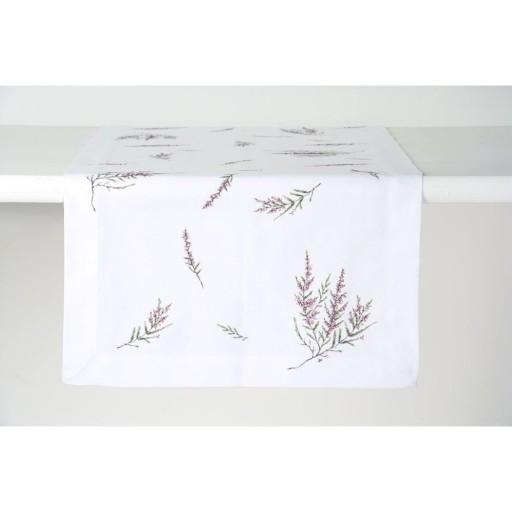 Napron de masă din bumbac organic 150x45 cm Calluna Vulgaris - IHR