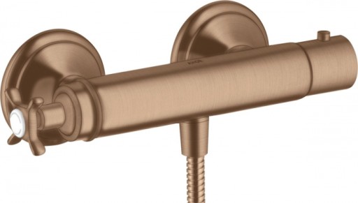 Baterie dus termostatata red gold periat Hansgrohe Axor Montreux