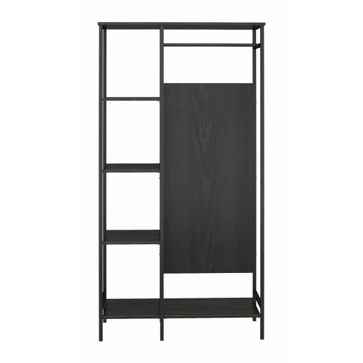 Dulap negru cu aspect de stejar 95x180 cm Modine - Støraa