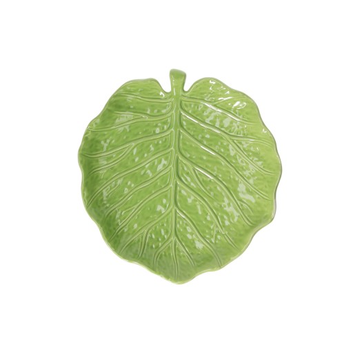 Platou Relief Lemon Garden, Tognana Porcellane, 23x21x3 cm, ceramica, verde