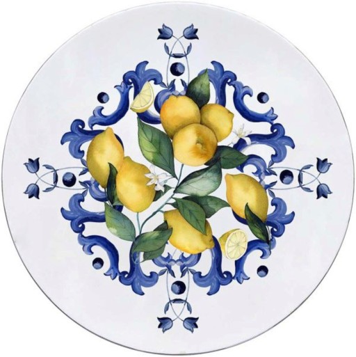 Platou rotund Citrus, Andrea Fontebasso, 33 cm, polimer, multicolor