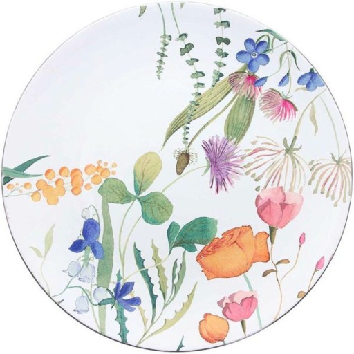 Platou rotund Flora, Andrea Fontebasso, 33 cm, polimer, multicolor