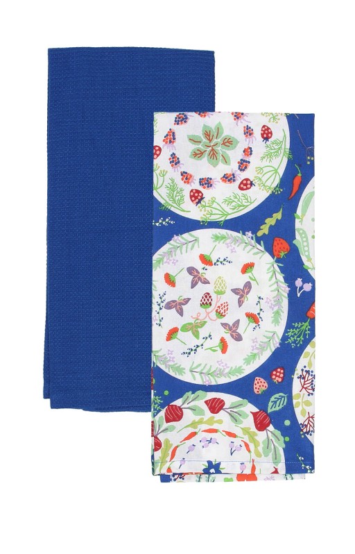 Set 2 prosoape pentru bucatarie Bio, Tognana Porcellane, 45x70 cm, bumbac, multicolor