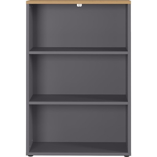 Bibliotecă gri antracit cu aspect de lemn de stejar 80x120 cm Agenda – Germania