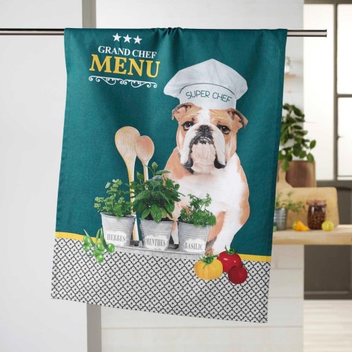 Prosop de vase din bumbac 50x70 cm Hot dog – douceur d'intérieur