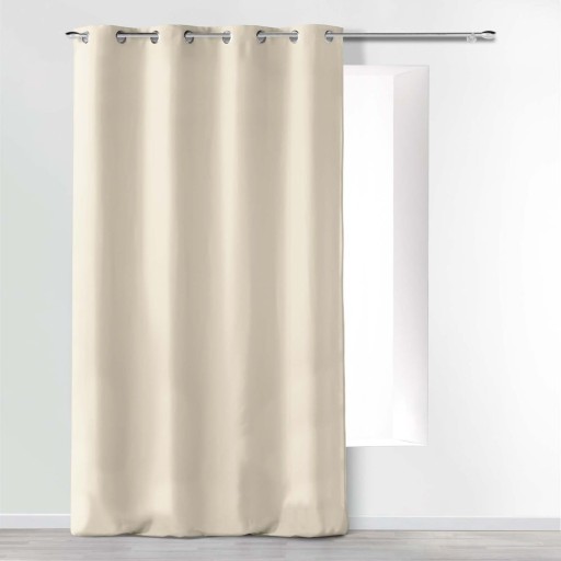 Draperie bej din microfibră 140x280 cm Absolu – douceur d'intérieur