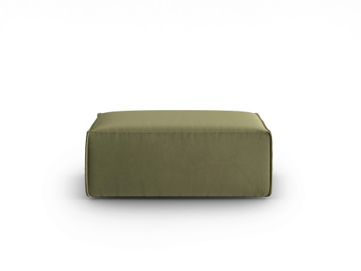 Taburet, Mackay, Cosmopolitan Design, 100x69x40 cm, catifea, verde deschis
