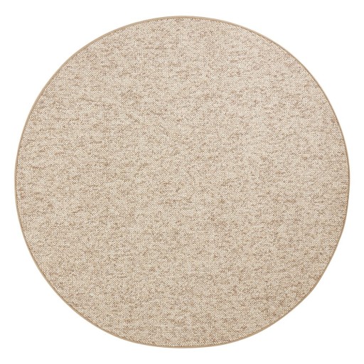 Covor maro deschis rotund ø 200 cm Wolly – BT Carpet