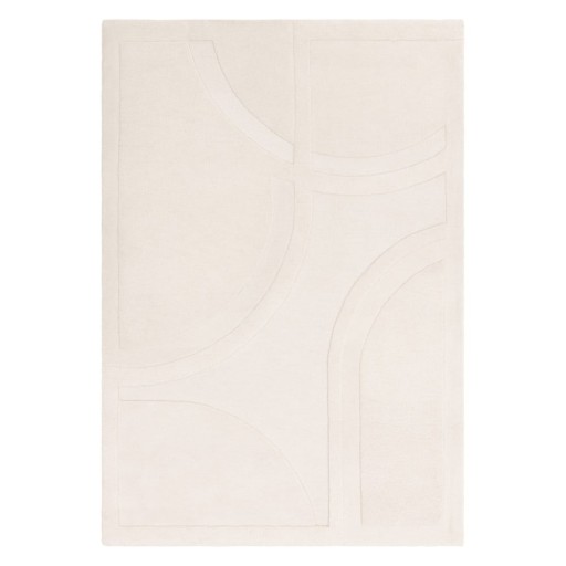 Covor alb din lână 120x170 cm Olsen – Asiatic Carpets