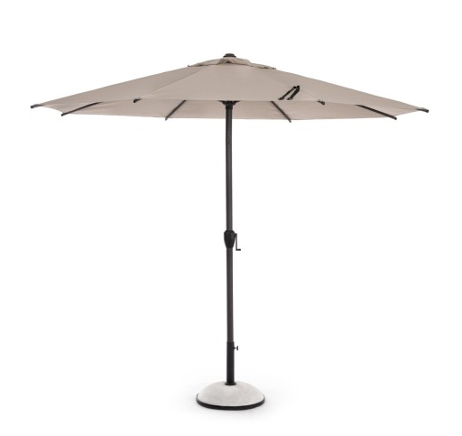 Umbrela pentru gradina / terasa Rio, Bizzotto, Ø 300 cm, stalp Ø 48 mm, otel/poliester, grej