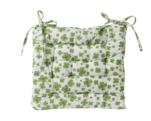 Perna pentru scaun Quatrefoil, Decoris, 40 x 40 cm, bumbac, verde