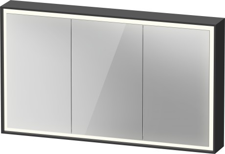Dulap cu oglinda Duravit Vitrium 120cm iluminare LED cu senzor grafit mat