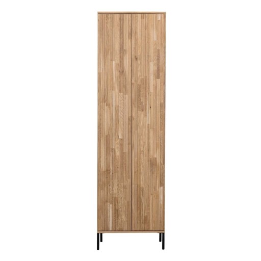 Dulap în culoare naturală din lemn de stejar 60x210 cm Gravure – WOOOD