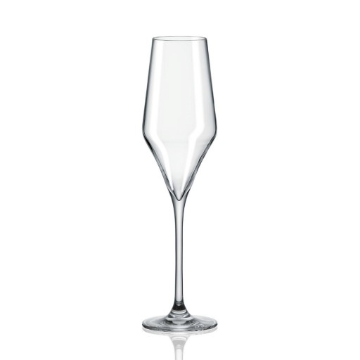 Set 6 pahare pentru sampanie Aram, Rona, 220 ml, sticla, transparent